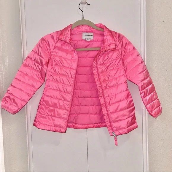 Amazon Essentials Girls Lightweight Water-Resistant Mock Puffer Jacket Small - Picture 5 of 7